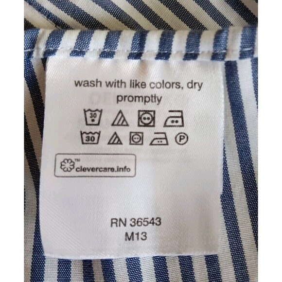 Lauren Ralph Lauren Black Label Size XXL Blue/White Striped Button Up Shirt - Picture 6 of 7